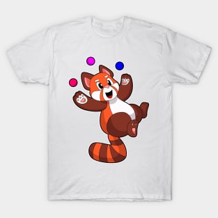 Red panda at Juggle Circus T-Shirt